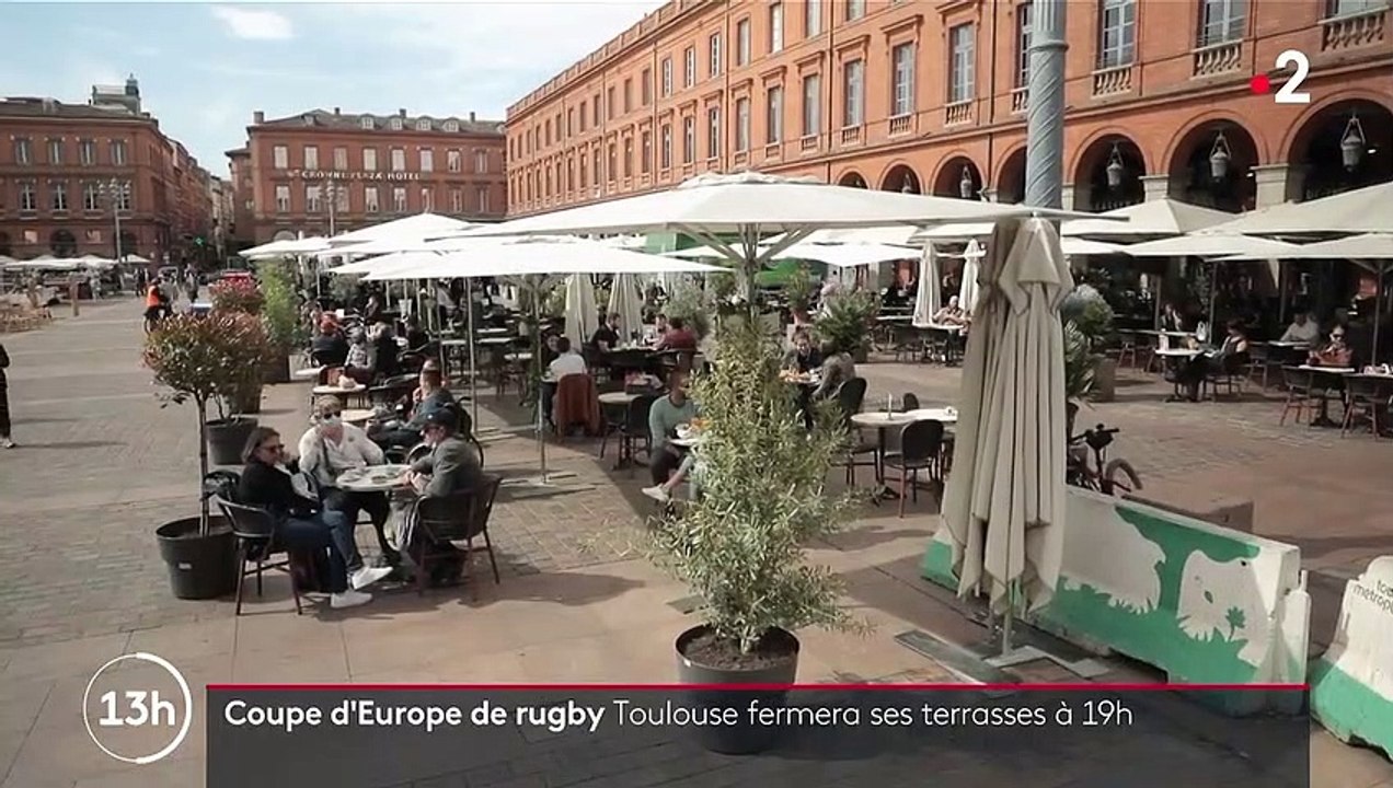 Toulouse : les terrasses fermées dès 19 heures pour éviter les attroupements de fans de rugby