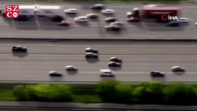 ABD’de filmleri aratmayan hırsız polis kovalamacası