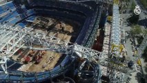 Las obras del nuevo Estadio Santiago Bernabéu en el mes de mayo