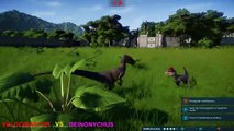 Velociraptor VS Dilophosaurus VS Deinonychus (the three fast hunter dinosaurs)