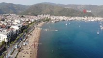 Marmaris Belediyesi'nin ikinci plajı da mavi bayrak aldı