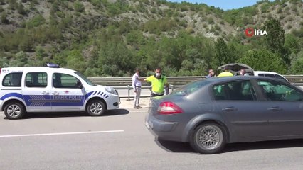 Hafif ticari araç yakıt tankeriyle çarpıştı: 1 yaralı