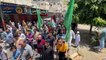 مؤيدو حركة حماس يحتفلون في خان يونس بعد وقف إطلاق النار مع إسرائيل