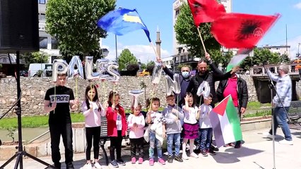 PRİZREN - Kosova'da Filistin'e destek gösterisi düzenlendi