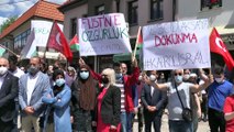 ÜSKÜP - Kuzey Makedonya'da Filistin'e destek gösterisi düzenlendi