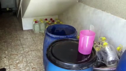 Adana'da 7 bin 385 litre sahte içki ele geçirildi