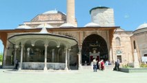 KONYA - Mevlana Müzesi'nin kubbesine, yeni çiniler yerleştirildi