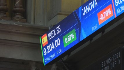 La bolsa española supera los 9.200 puntos, al repuntar un 0,87 % al cierre