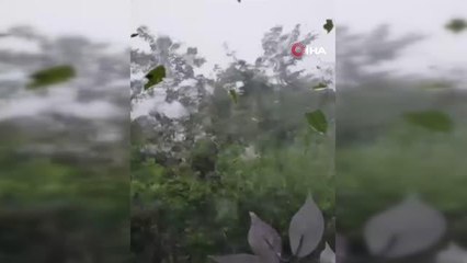 Son dakika 3. sayfa: Çanakkale Köseler köyüne 1,5 metrelik dolu yağdı