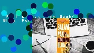 Full E-book  The Baghdad Blog  For Kindle