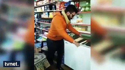 Nusret'i taklit ederken kendini yakıyordu!