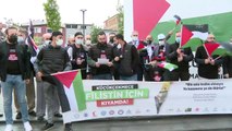 İSTANBUL - STK'ler, İsrail'in Filistinlilere yönelik saldırılarını protesto etti
