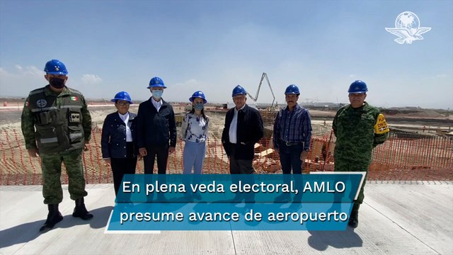 AMLO presume avances en la construcción del Aeropuerto Internacional Felipe Ángeles