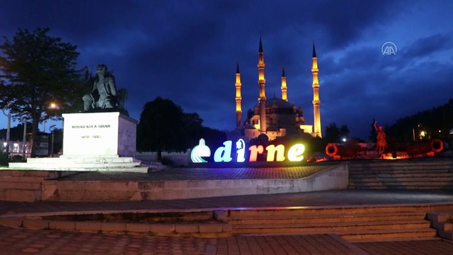 EDİRNE - Trakya sokağa çıkma kısıtlamasıyla sessizliğe büründü