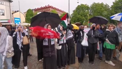 STOCKHOLM - İsveç'te Filistin'e destek gösterisinde 15 kişi gözaltına alındı
