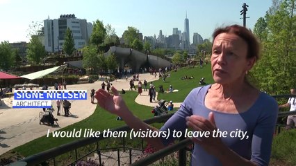 New York's latest park 'Little Island' hovers over the Hudson River