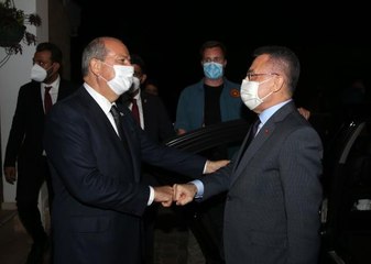 Cumhurbaşkanı Yardımcısı Oktay'dan, KKTC Cumhurbaşkanı Tatar'a taziye ziyareti