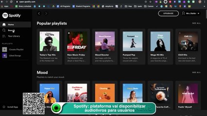 Spotify- plataforma vai disponibilizar audiolivros para usuários
