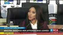 Mngoma shocked her affidavit was leaked
