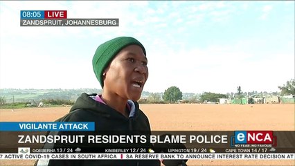 Zandspruit residents blame police for crime