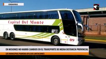 Misiones no habrá cambios en el transporte de media distancia provincial