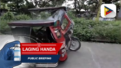 Ilang tricycle drivers sa Pila, Laguna, binigyang tulong ni Sen. Bong Go