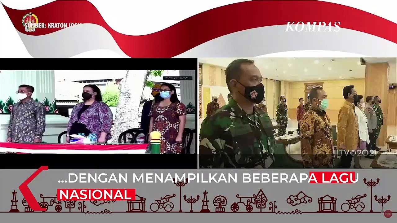 Indonesia Raya Bergema di Keraton Yogyakarta pada Hari Kebangkitan Nasional 2021