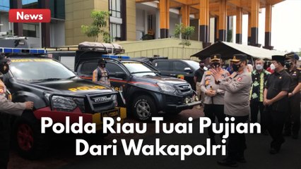 POLDA RIAU TUAI PUJIAN DARI WAKAPOLRI USAI MENINJAU LANGSUNG KESIAPAN HADAPI KARHUTLA PROVINSI RIAU