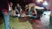 Motociclista sofre queda ao se enroscar em fio de energia pendurado em poste na Rua Serra Redonda no Bairro Brasília