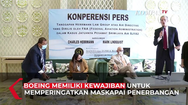 Belasan Keluarga Korban Pesawat Sriwijaya Air SJ-182 Gugat Boeing
