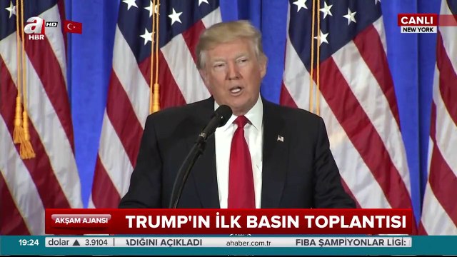 Donald Trump ilk basın toplantısını yaptı