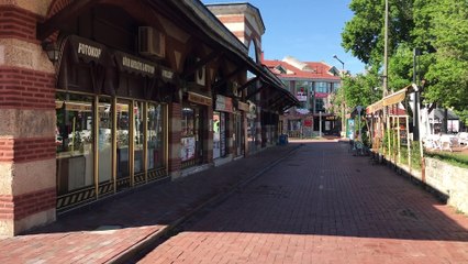 EDİRNE - Trakya'da sokağa çıkma kısıtlaması nedeniyle sessizlik hakim