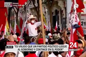 Bermejo sobre audio: "Es válido que un partido político llegue al gobierno y continúe en el poder"