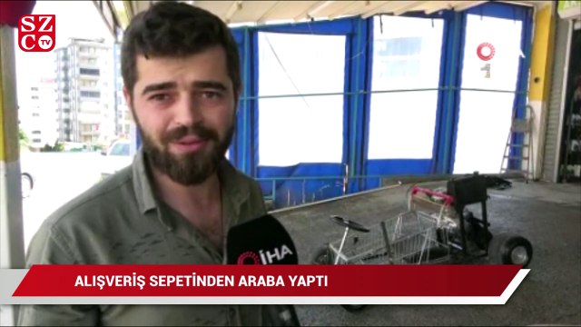 Alışveriş sepetinden araba yaptı: 120 km hız yapabiliyor
