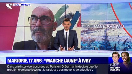 Marjorie, 7 ans : "marche jaune" à Ivry - 22/05