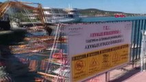 AYVALIK'TA DÜN YAŞANAN FIRTINA SONRASI TEKNE SAHİPLERİ ACİL BARINAK İSTİYOR