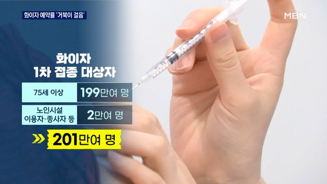 75세 이상 화이자 1차 접종 재개…예약률은 '거북이 걸음'