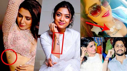 Kollywood Actress Meaningful Tattoos | Varalakshmi, Varsha, Vanitha, Samantha