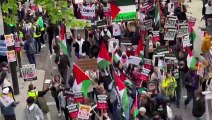 LONDRA - İngiltere'de Filistin'e destek gösterisi (1)