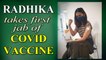 Radhika Apte takes the first jab of Covid vaccine, actor Vijay Varma reacts