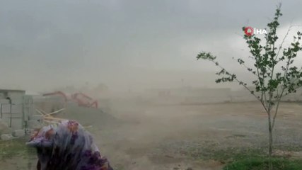 Iğdır’da şiddetli rüzgar ve toz fırtınası etkili oldu