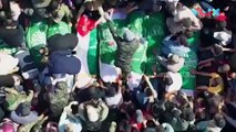 Warga Palestina Hadiri Pemakaman Korban Serangan Israel