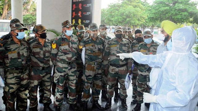 Army, Navy and Air Force active in battle against Covid-19