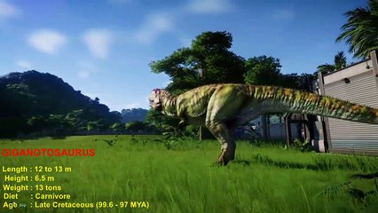 Giganotosaurus VS All Medium Carnivore (Majungasaurus, Indoraptor,Metriacanthosaurus)