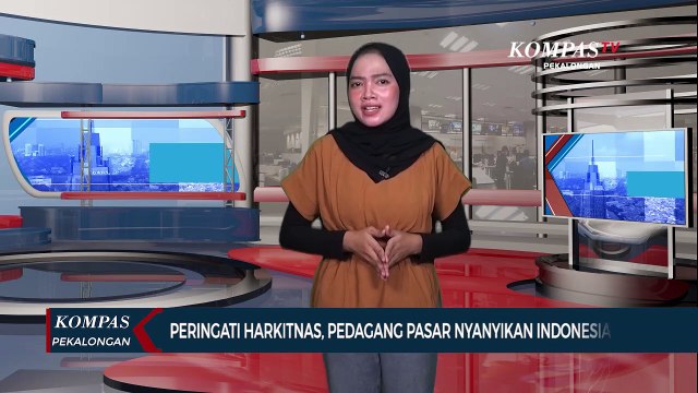 Peringati Hari Kebangkitan Nasional, Pedagang Pasar Nyanyikan Indonesia Raya