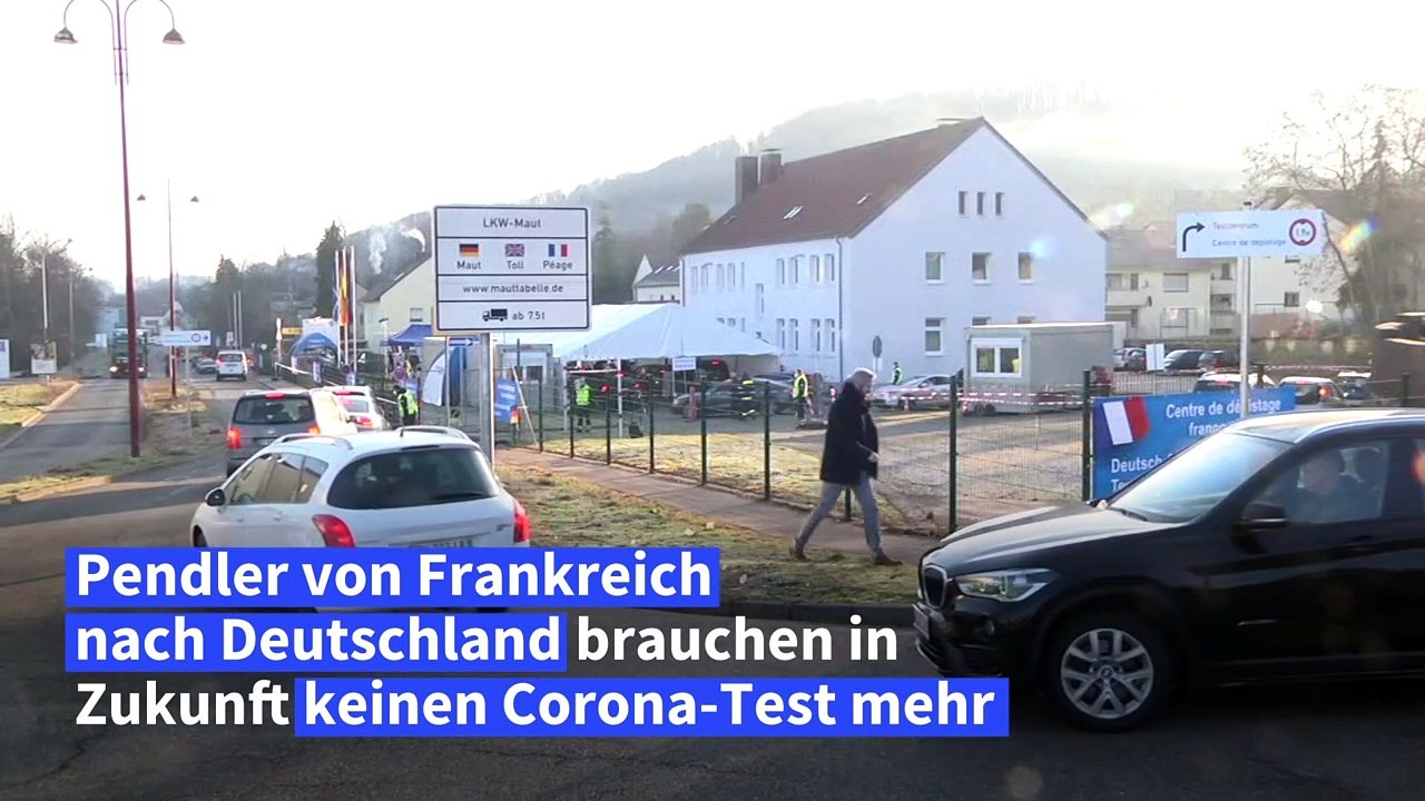 Keine Corona-Tests mehr für Grenzgänger von Frankreich nach Deutschland