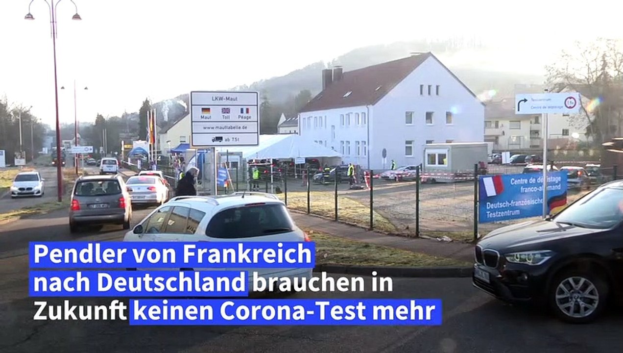 Keine Corona-Tests mehr für Grenzgänger von Frankreich nach Deutschland