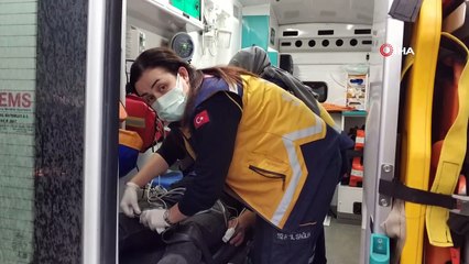 Samsun'da bariyere çarpan aracın sürücüsü yaralandı