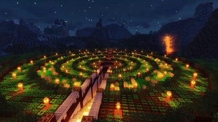 Minecraft Timelapse:  Under Ground Farm Base_1080pFHR