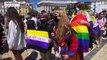 Manifestation pro-LGBT et transgenre en Ukraine